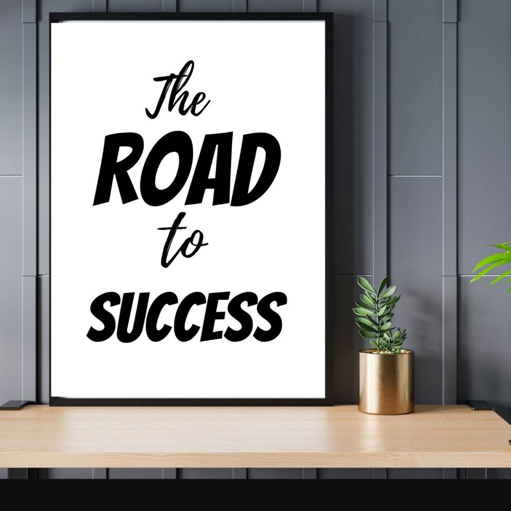 Digital Print Art "The Road To Success"  Wall Art